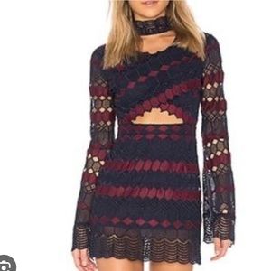 X by NBD Kristine Crochet Mini